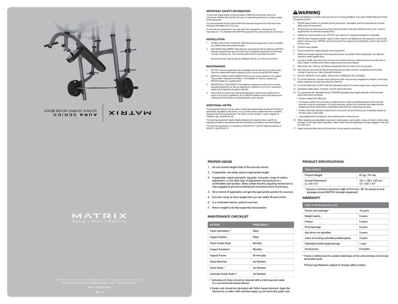 Matrix AURA Series User manual