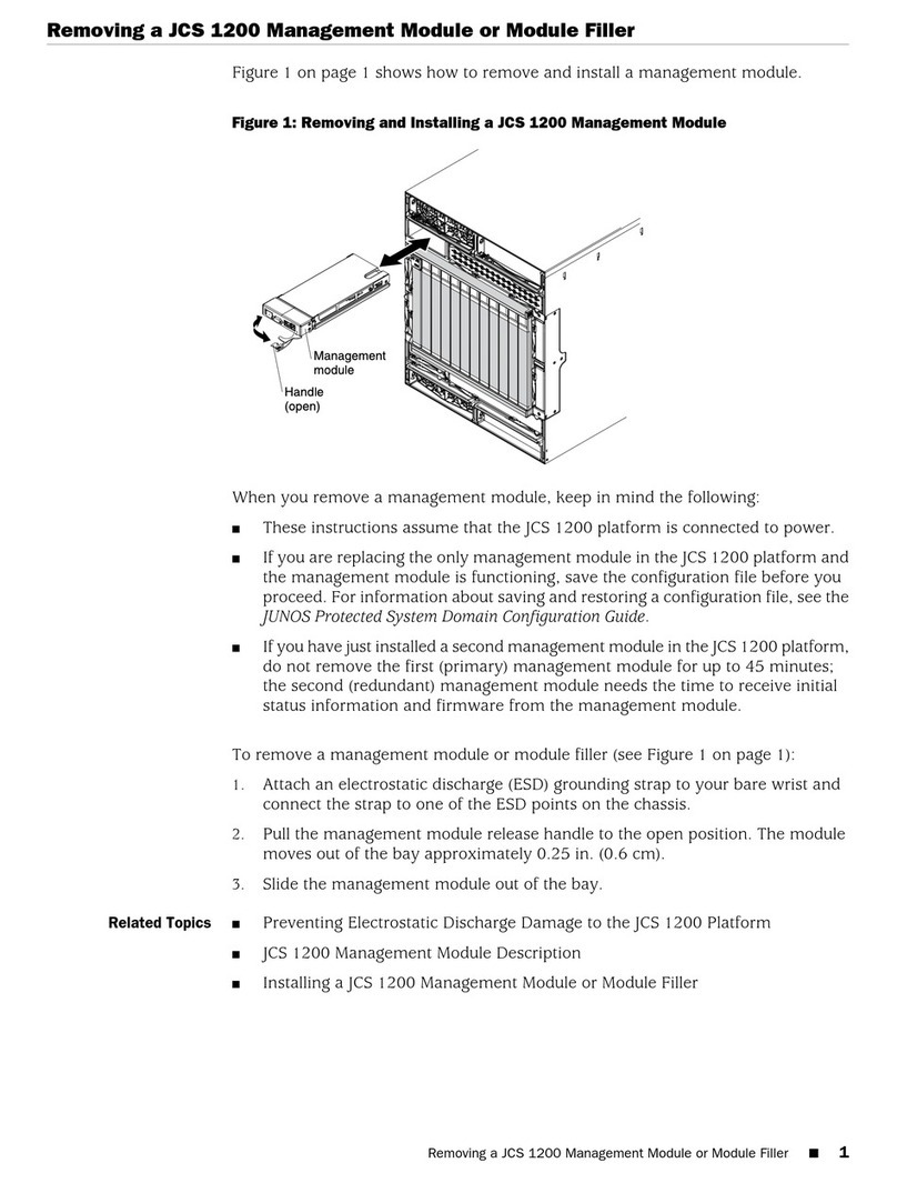 Juniper JCS 1200 User manual Juniper JCS 1200 User manual