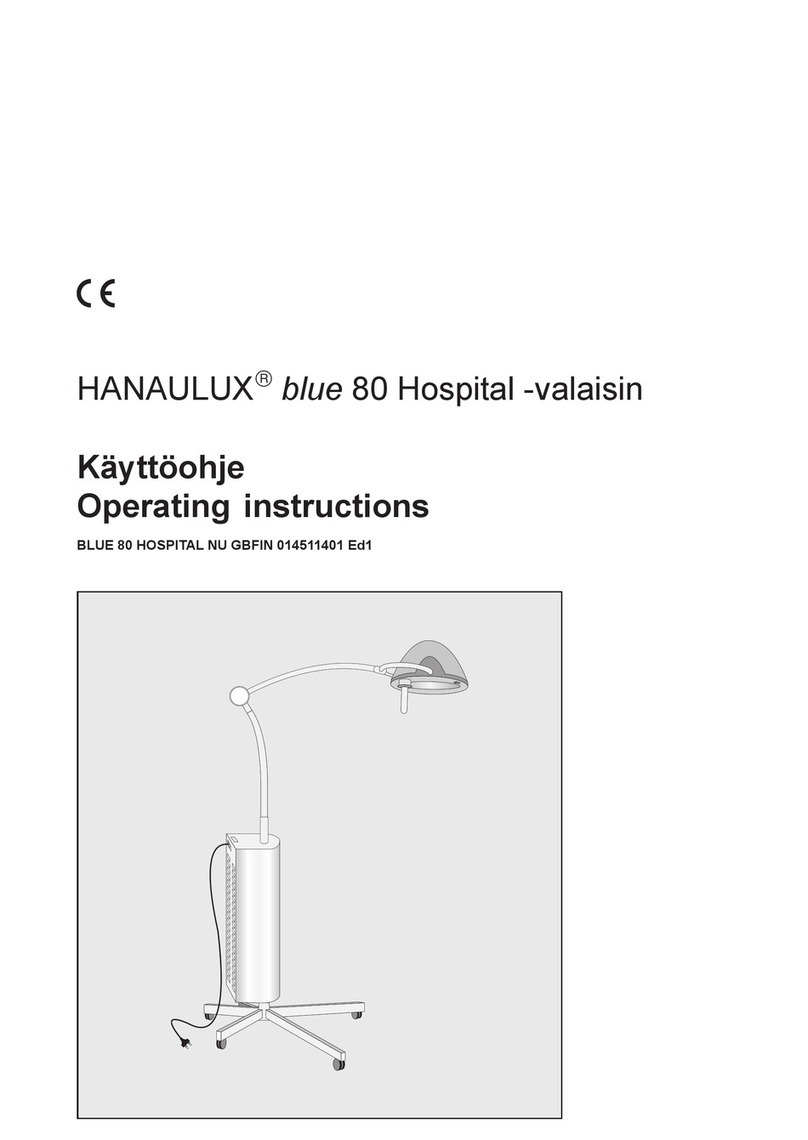 Maquet HANAULUX blue 80 Hospital operating instructions