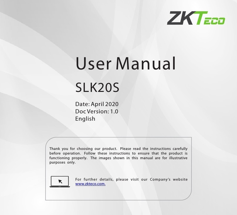 ZKTeco SLK20S user manual