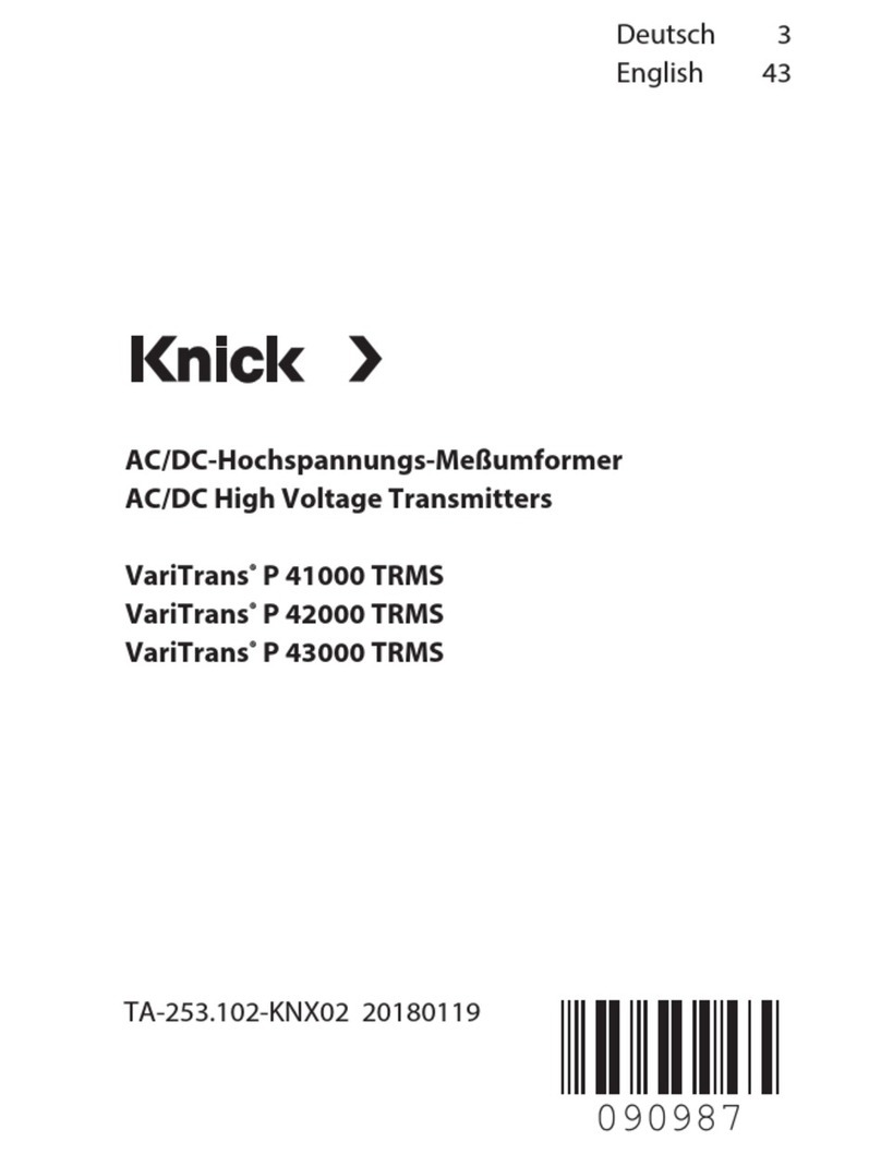 Knick VariTrans P 41000 TRMS manual