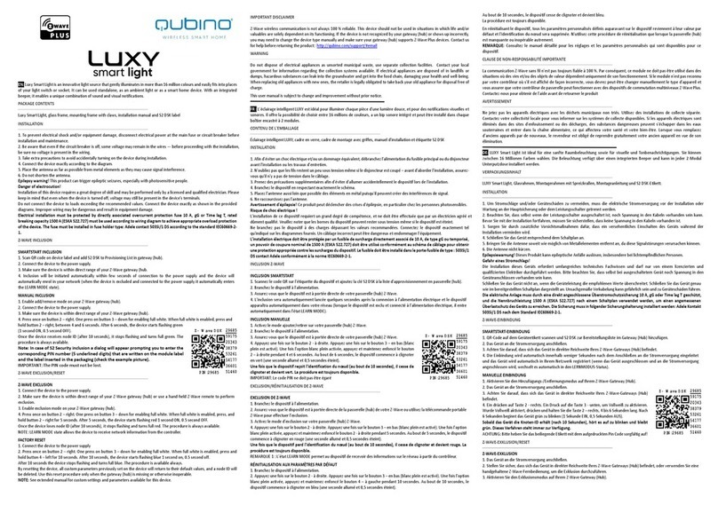 QUBINO LUXY smart light User manual