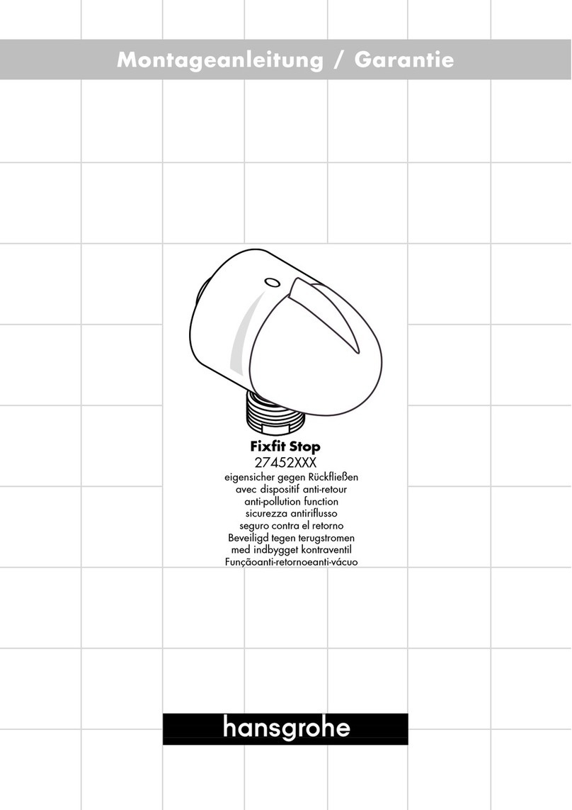 Hans Grohe Fixfit Stop 27452 Series User manual Hans Grohe Fixfit Stop 27452 Series User manual