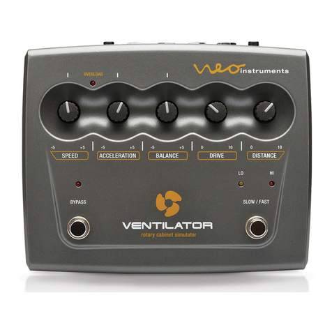 Neo Instruments VENTILATOR owner's manual
