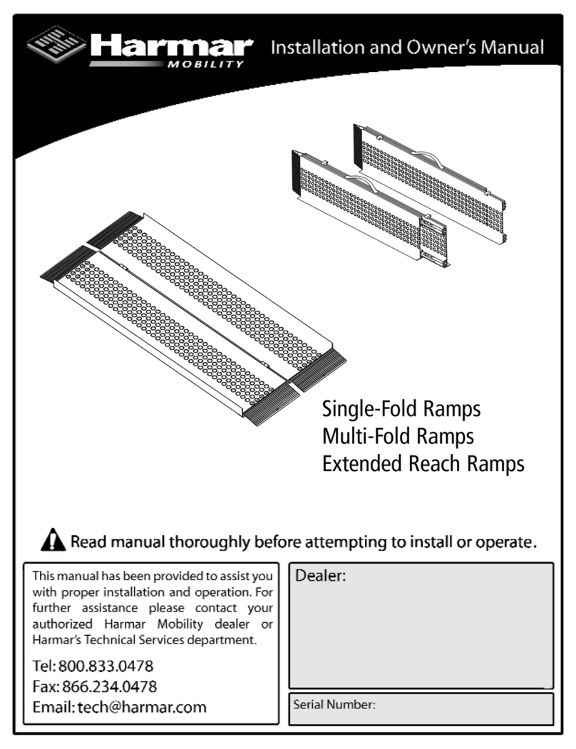 Harmar Mobility Single-Fold Ramp Installation instructions