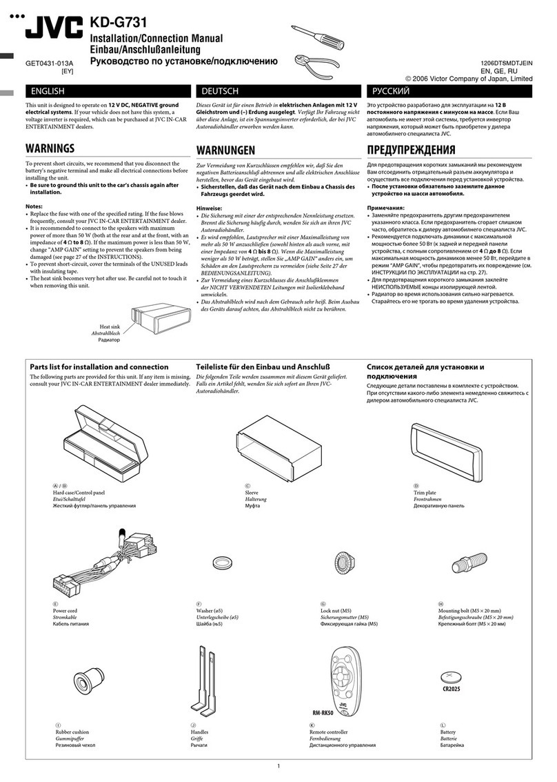 JVC KD-G731 Guide