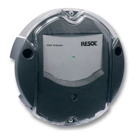 Resol PSW Premium Pump User manual Resol PSW Premium Pump User manual