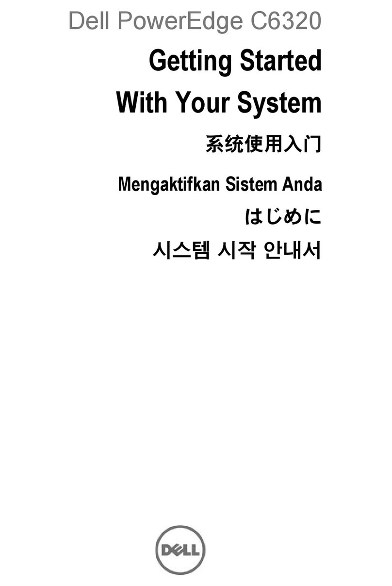 Dell PowerEdge C6320 User manual Dell PowerEdge C6320 User manual