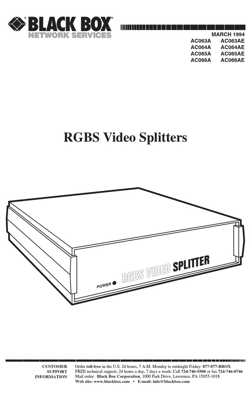 Black Box AC063A User manual