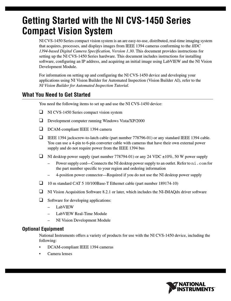 National Instruments NI Vision CVS-1450 Series User manual