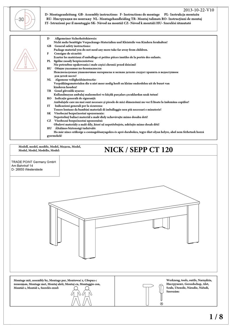 TRADE POINT NICK / SEPP CT 120 User manual