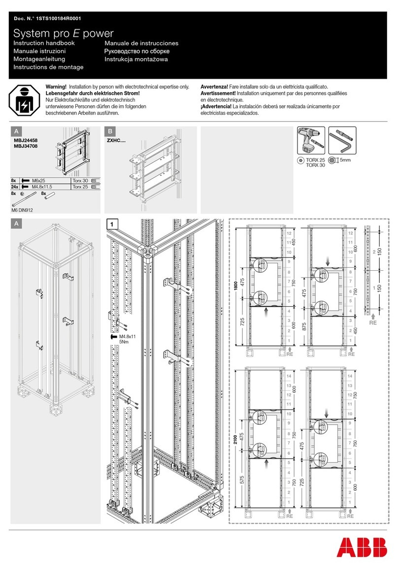 ABB System pro E power Instruction handbook