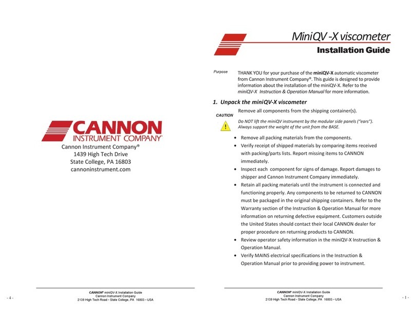 Cannon MiniQV-X User manual