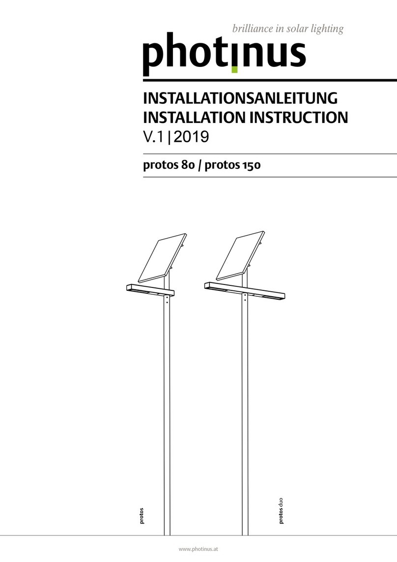 Photinus protos 80 Installation instruction