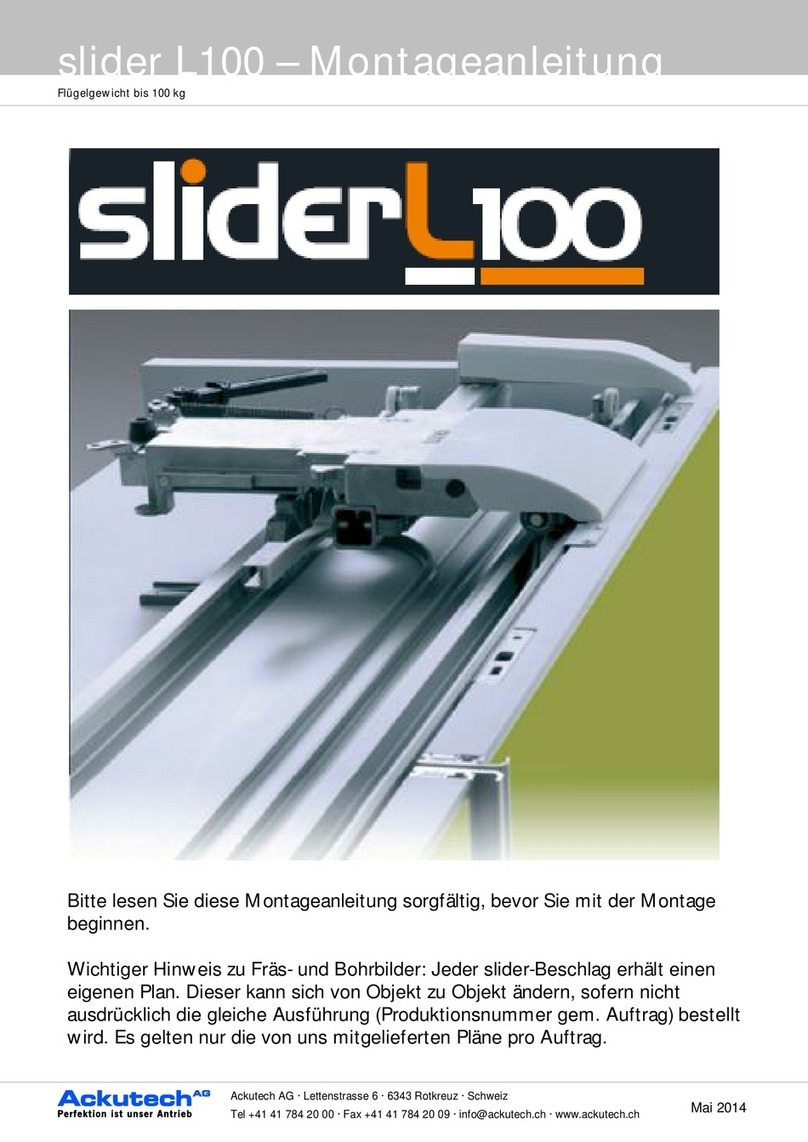 Ackutech slider L100 User manual