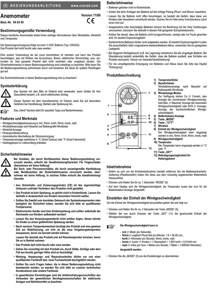 Conrad 64 64 45 operating instructions