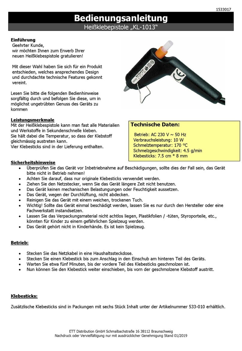 ETT Distribution KL-1013 Reference manual