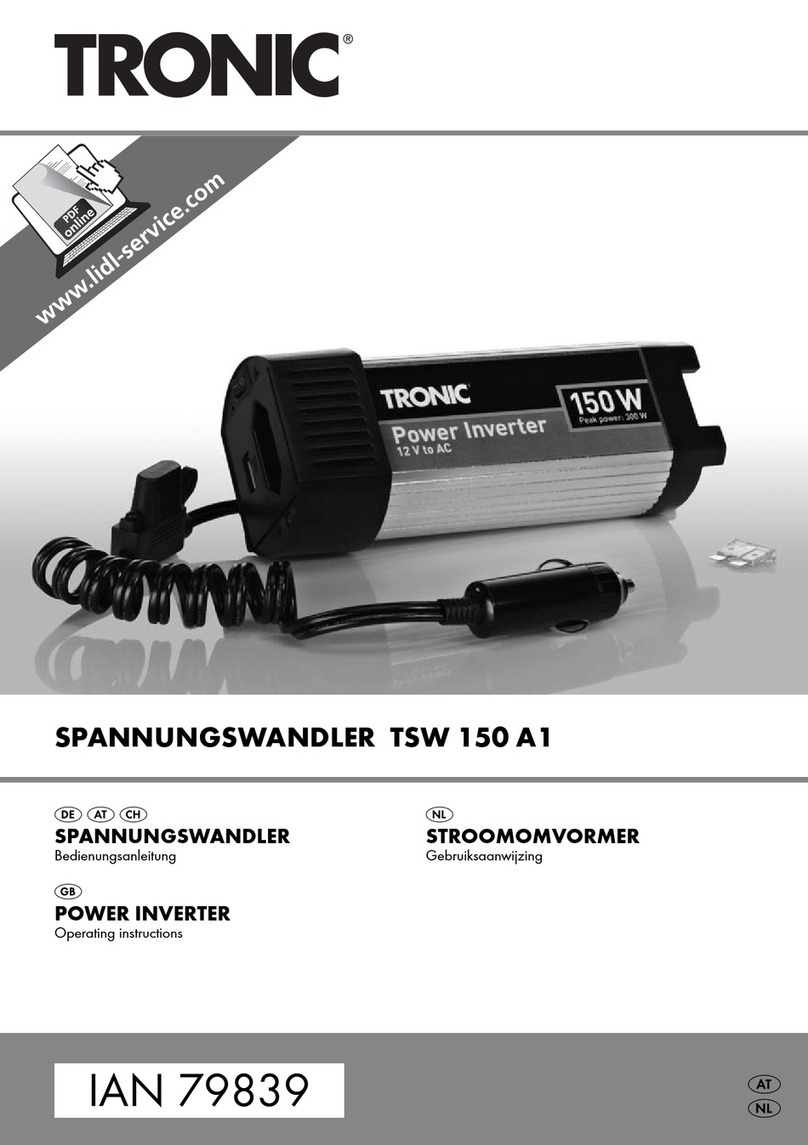 Tronic TSW 150 A1 operating instructions Tronic TSW 150 A1 operating instructions