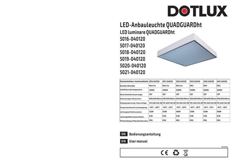 DOTLUX QUADGUARDht 5016-040120 user manual