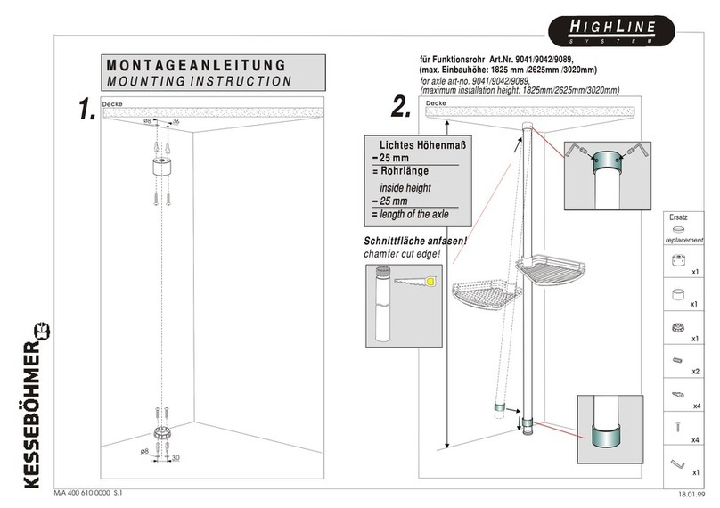 Kesseböhmer HighLine 9041 Mounting instruction