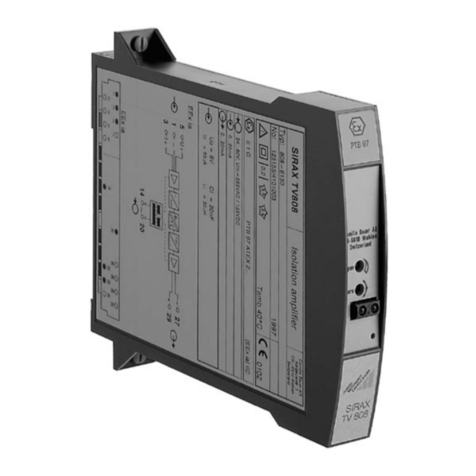 Camille Bauer SIRAX TV 808-61 operating instructions