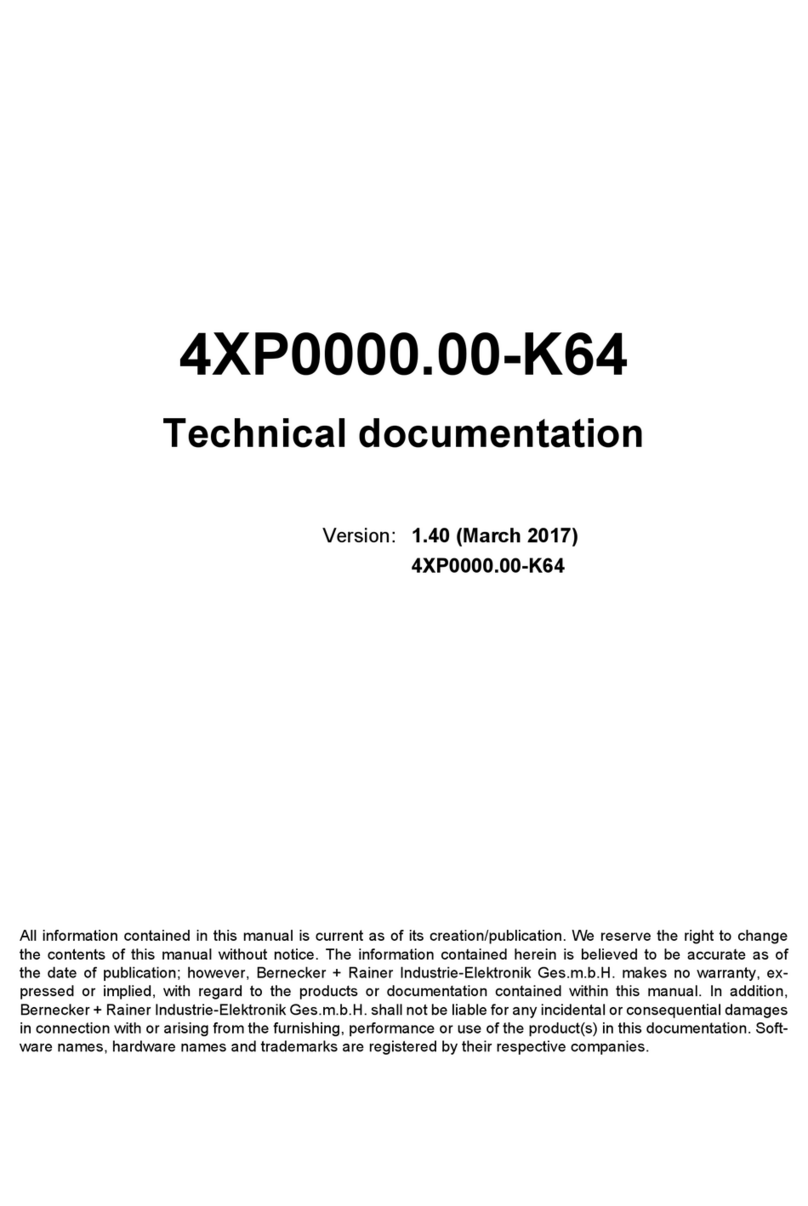 Bernecker + Rainer 4XP0000.00-K64 Technical documentation