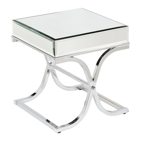 SEI Ava Mirror End Table User manual