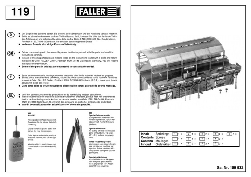 Faller 119 User manual