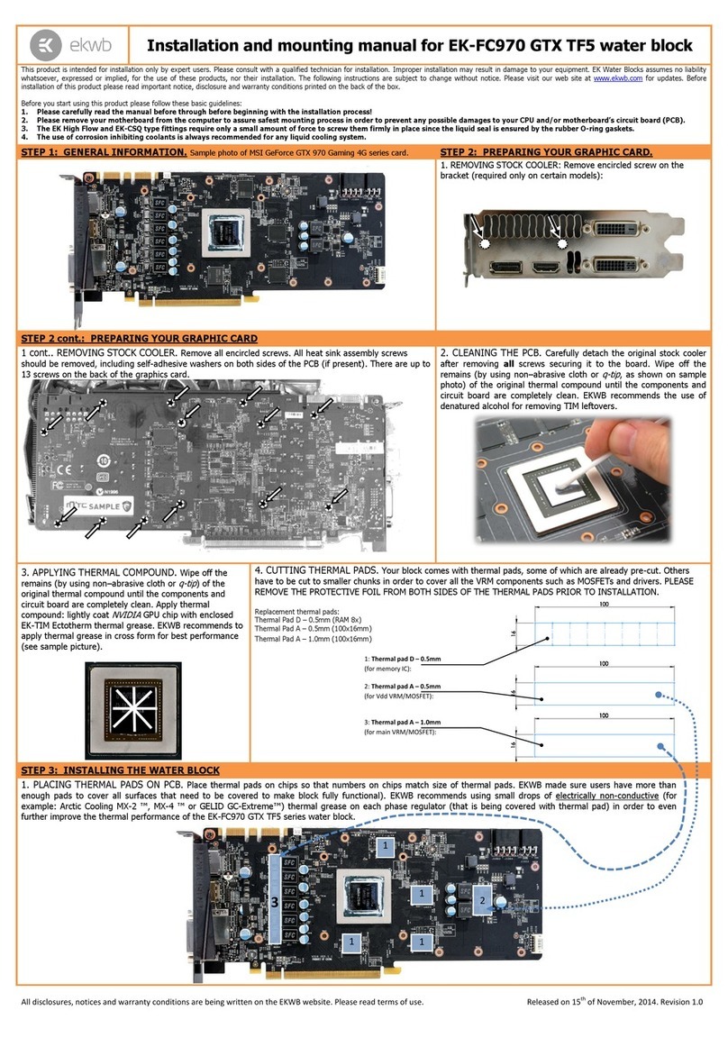 ekwb EK-FC970 GTX TF5 Manual