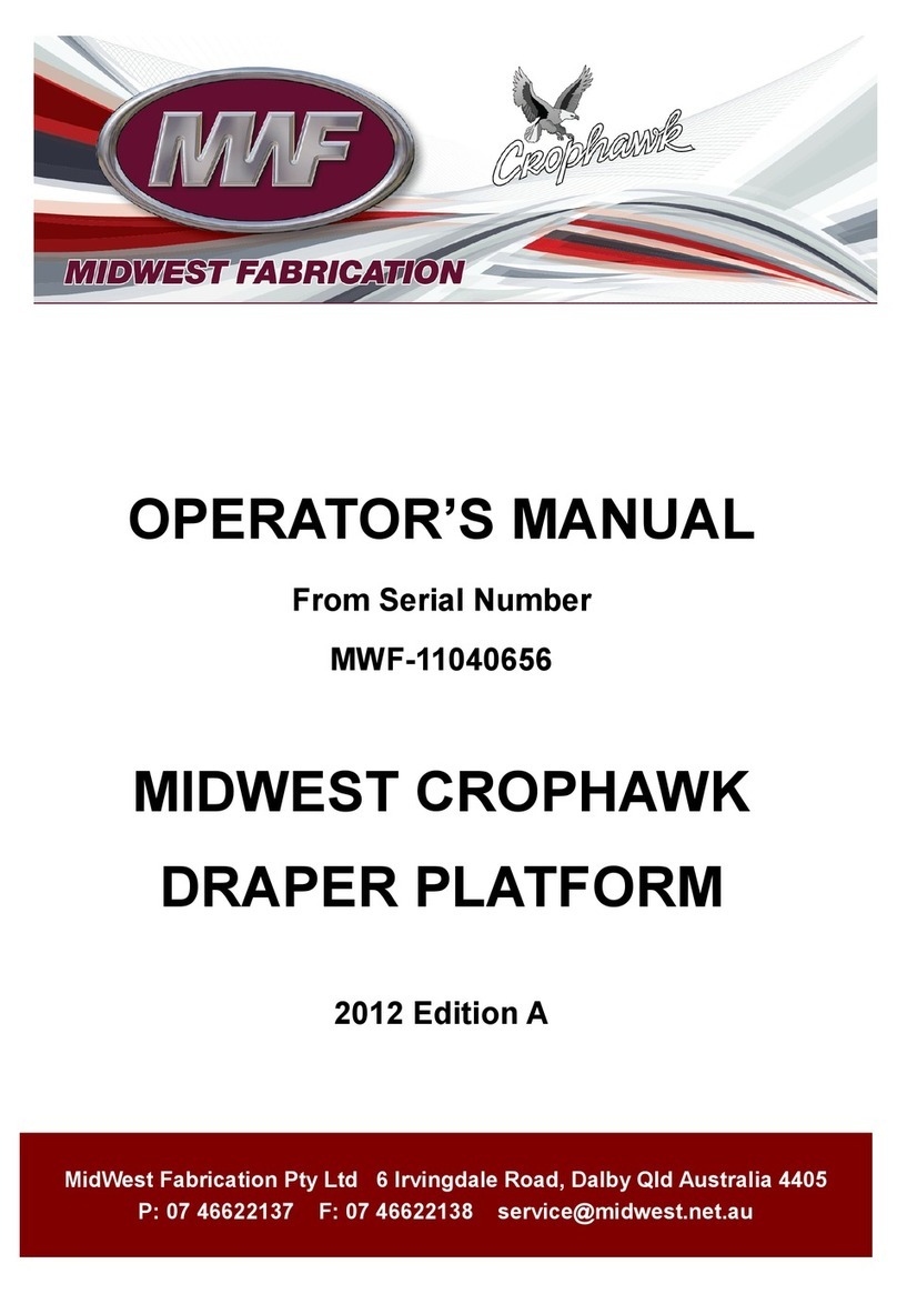 Midwest Crophawk Draper Platform Operator's manual Midwest Crophawk Draper Platform Operator's manual