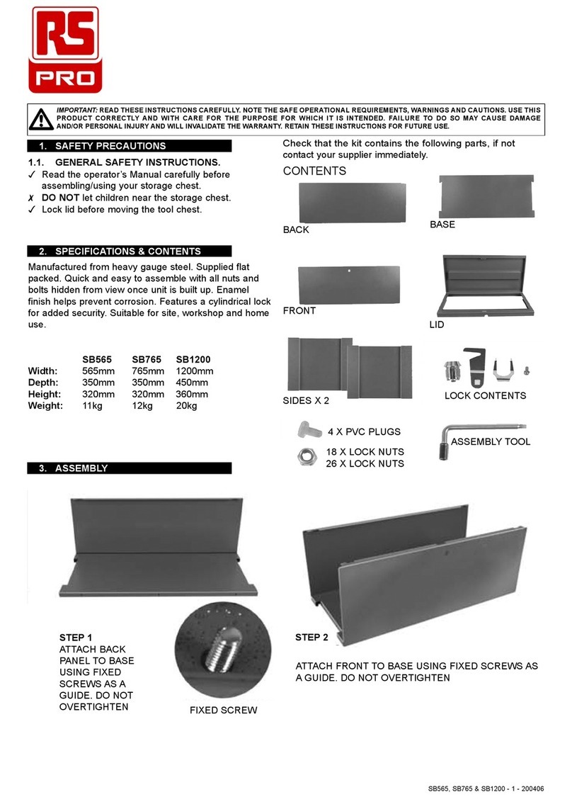 RS PRO SB565 instructions