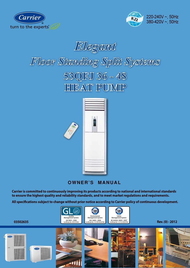 Carrier Elegant 53QFJ36 User manual