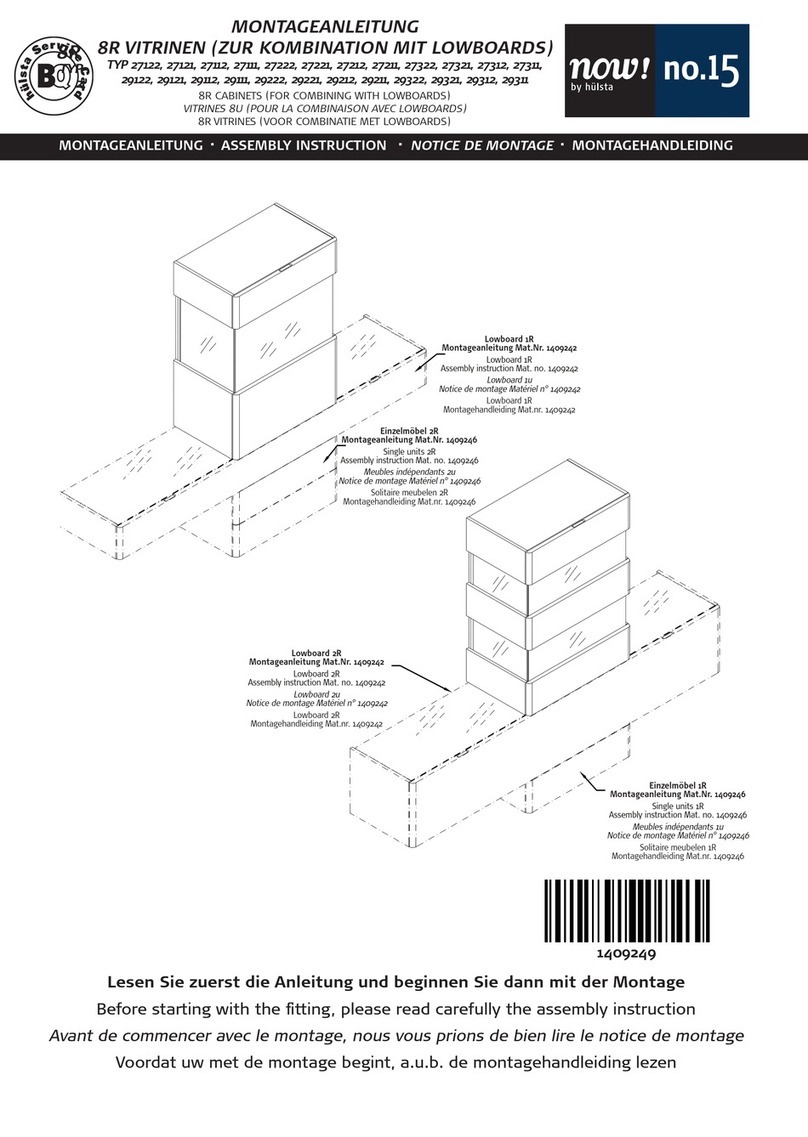 Hülsta now! no.15 27122 User manual