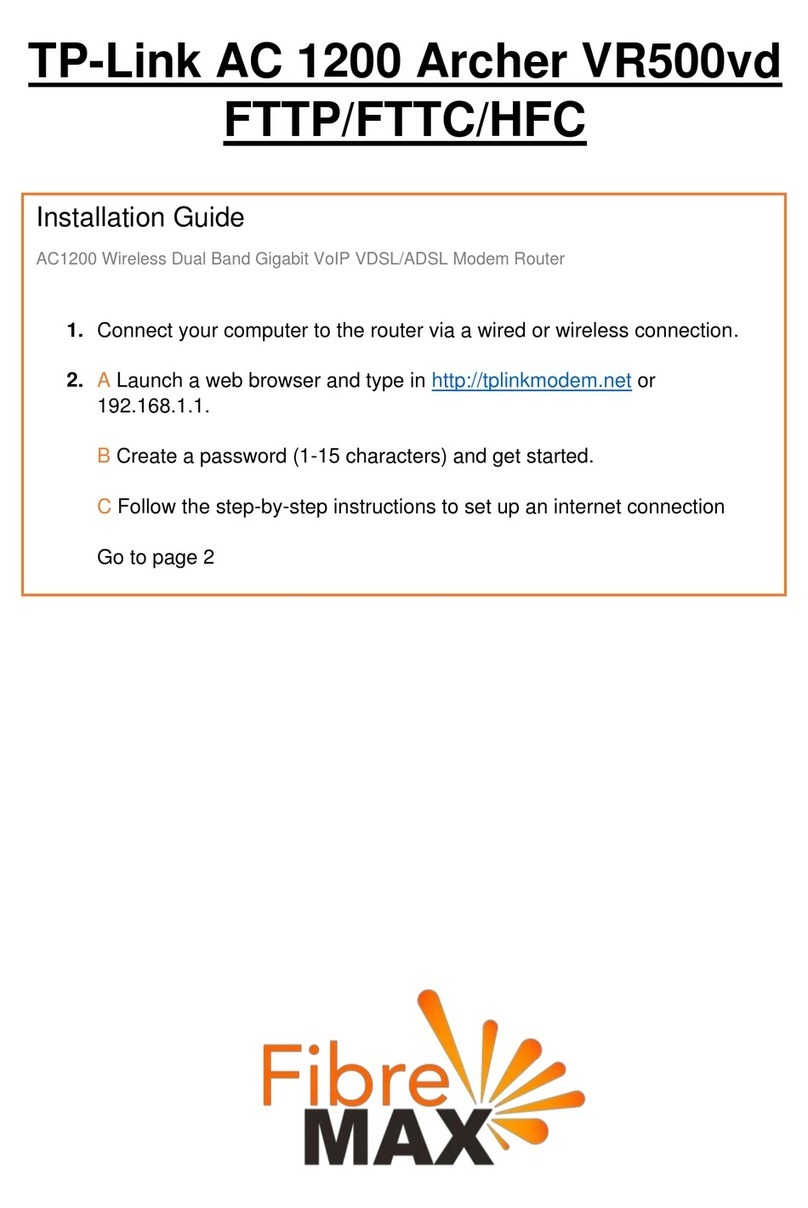TP-Link Archer VR500vd installation guide