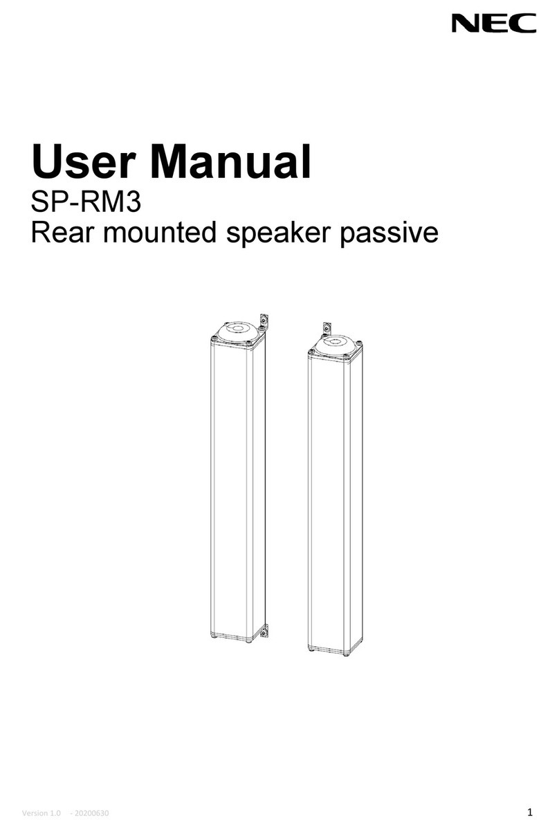 NEC SP-RM3 User manual