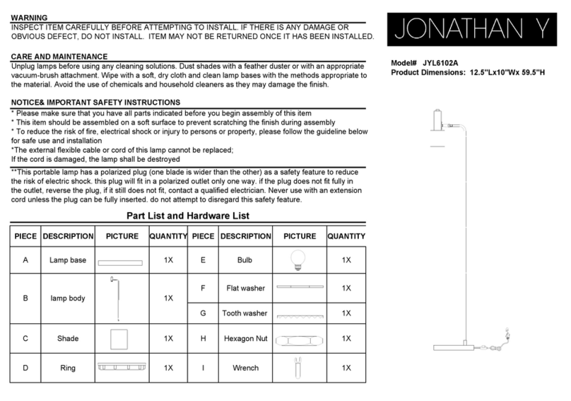 JONATHAN Y JYL6102A manual