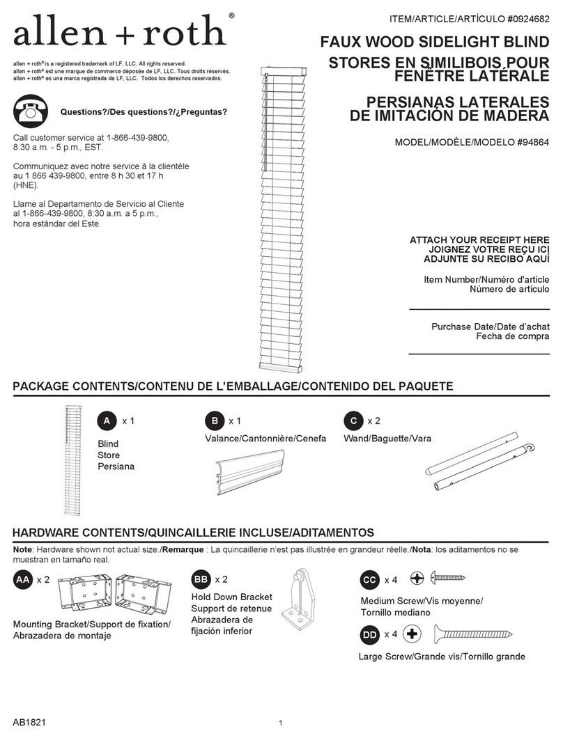 LF allen+roth 94864 User manual