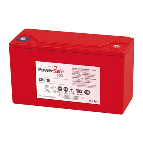 EnerSys PowerSafe SBS Series User manual