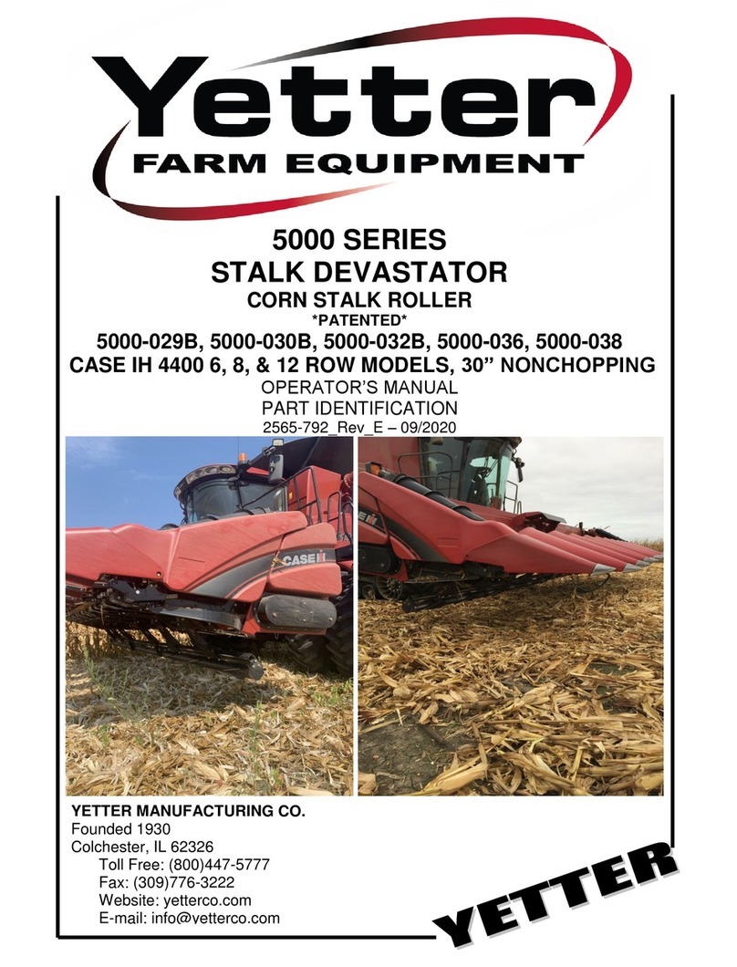 Yetter 5000 SERIES User manual