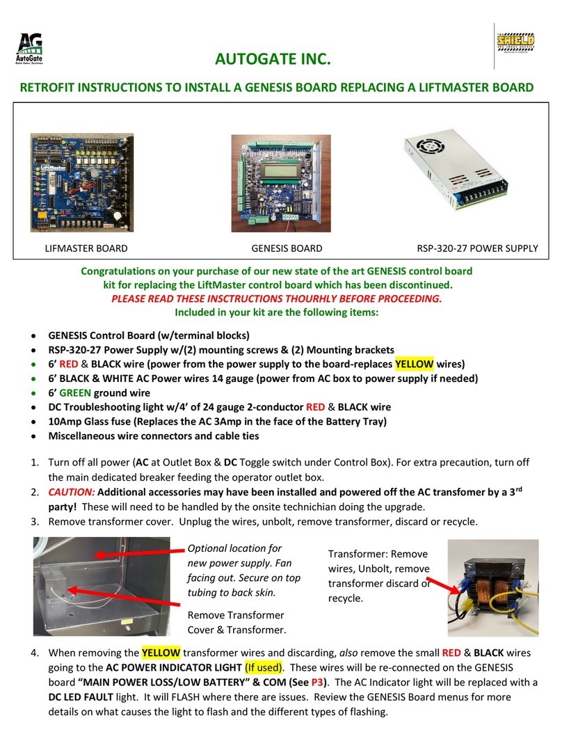 AutoGate GENESIS User manual