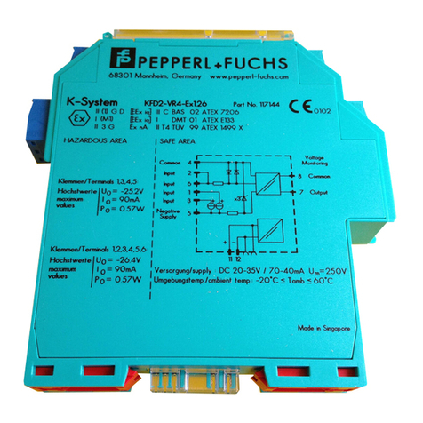 Pepperl+Fuchs KFD2-VR4-Ex1.26 manual