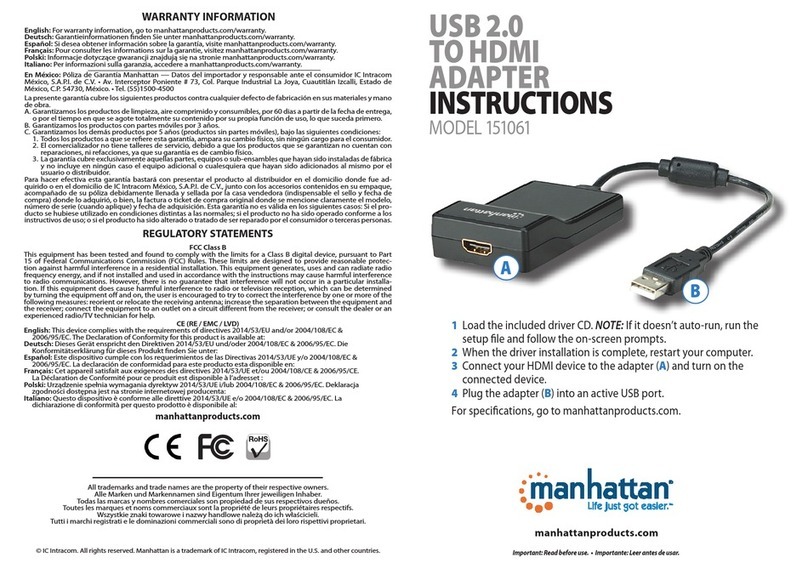 Manhattan 151061 User manual