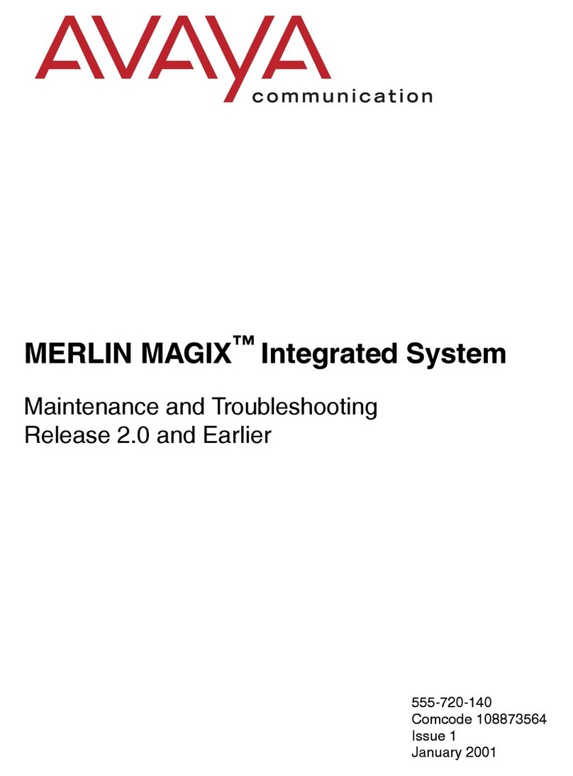 Avaya MERLIN MAGIX Maintenance and troubleshooting