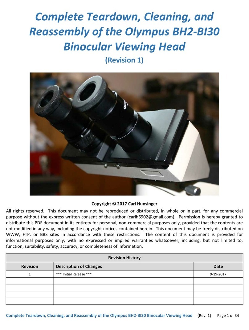 Olympus BH2-BI30 Installation instructions