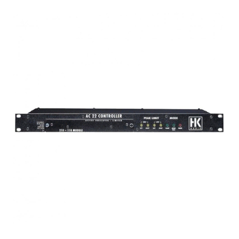 HK Audio AC 22 LINEAR PRO CONTROLLER User manual