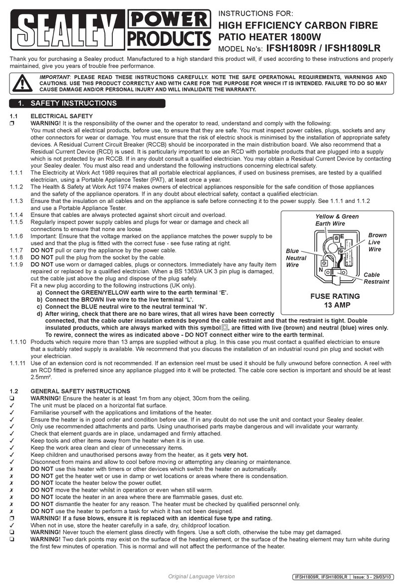 Sealey IFSH1809R instructions