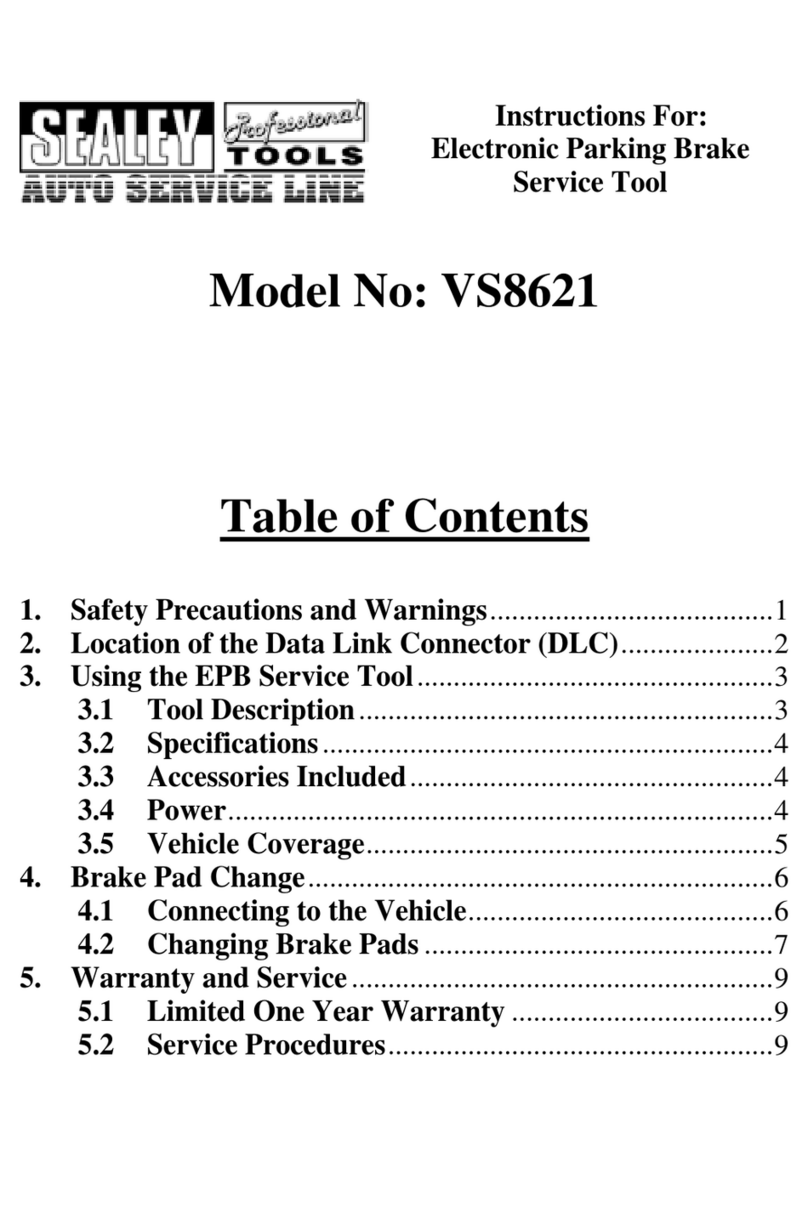 Sealey VS8621 User manual