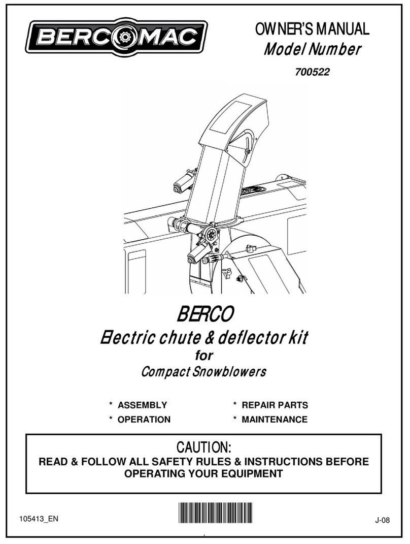 Bercomac 700522 owner's manual