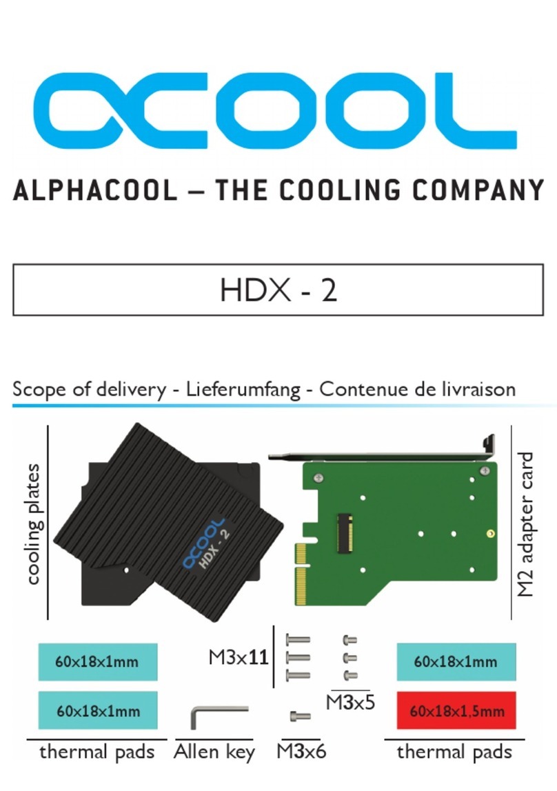Alphacool Eisblock HDX-2 User manual