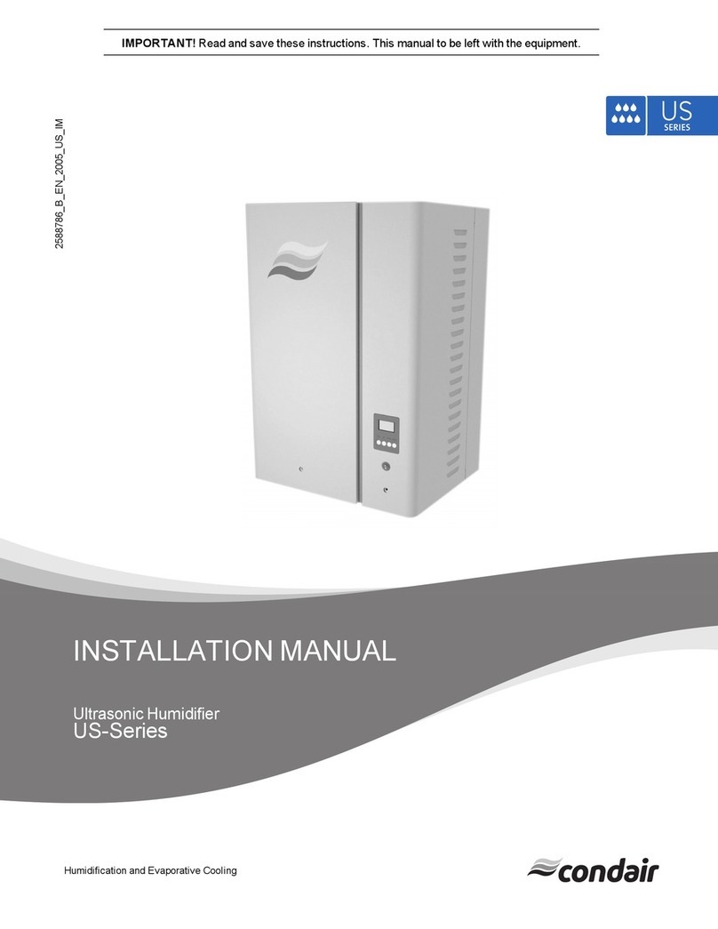 Condair US Series User manual